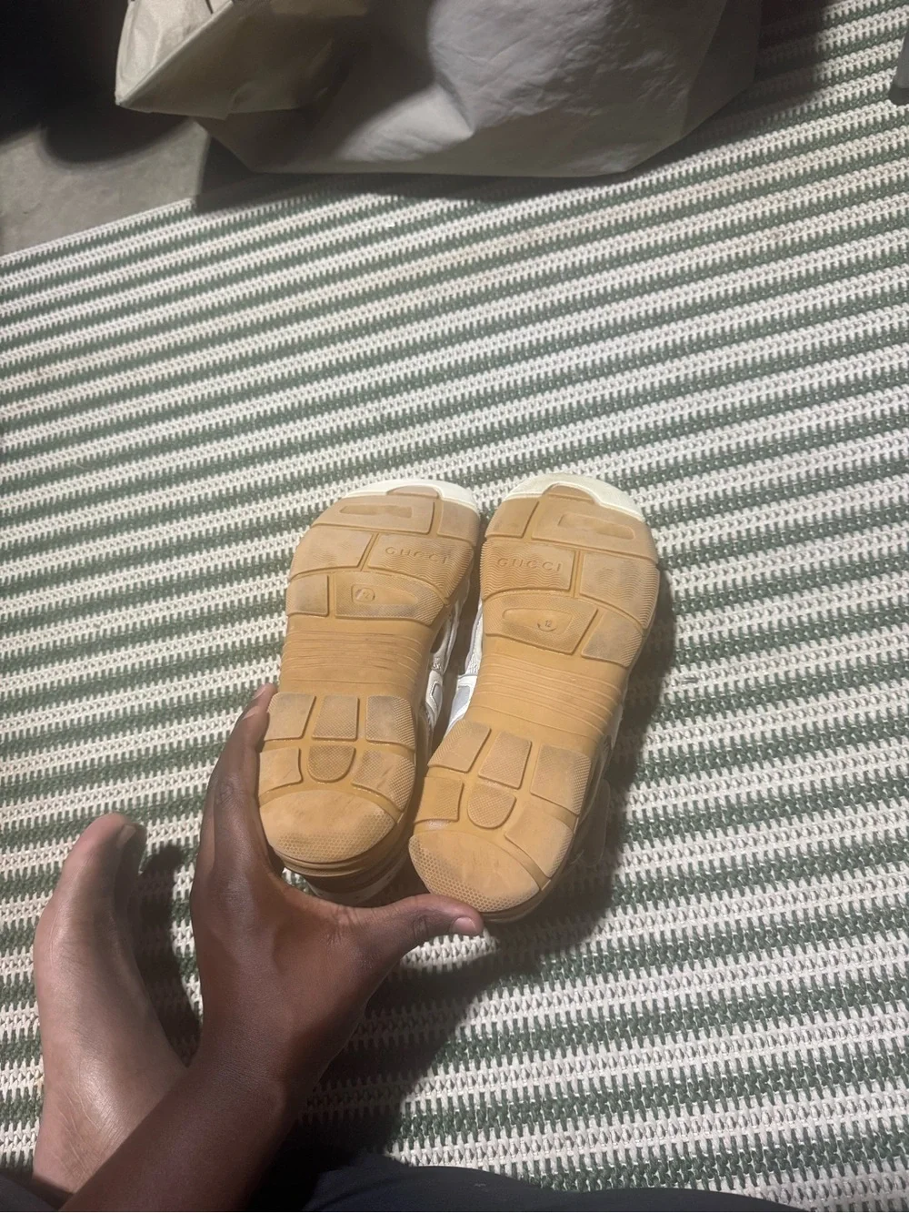 Closed toed Gucci sandals